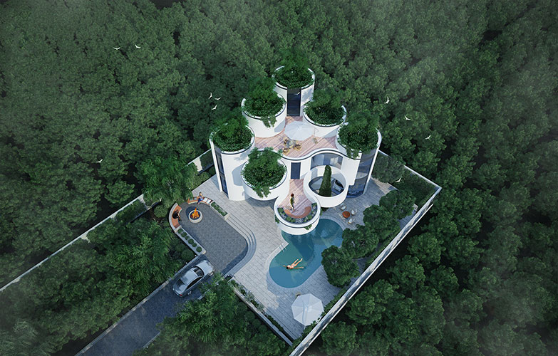 picture no. 1 ofShahbaghi Villa project, designed by Behzad Adineh