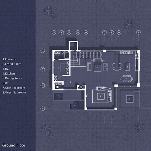 picture no. 15 ofTooska Villa project, designed by Behzad Adineh